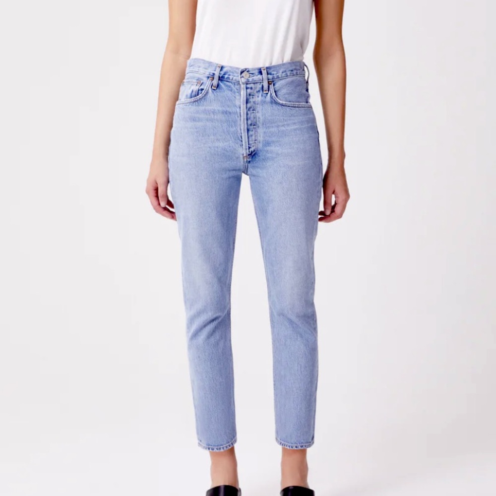 AGOLDE Riley high rise straight crop size 27 jeans
